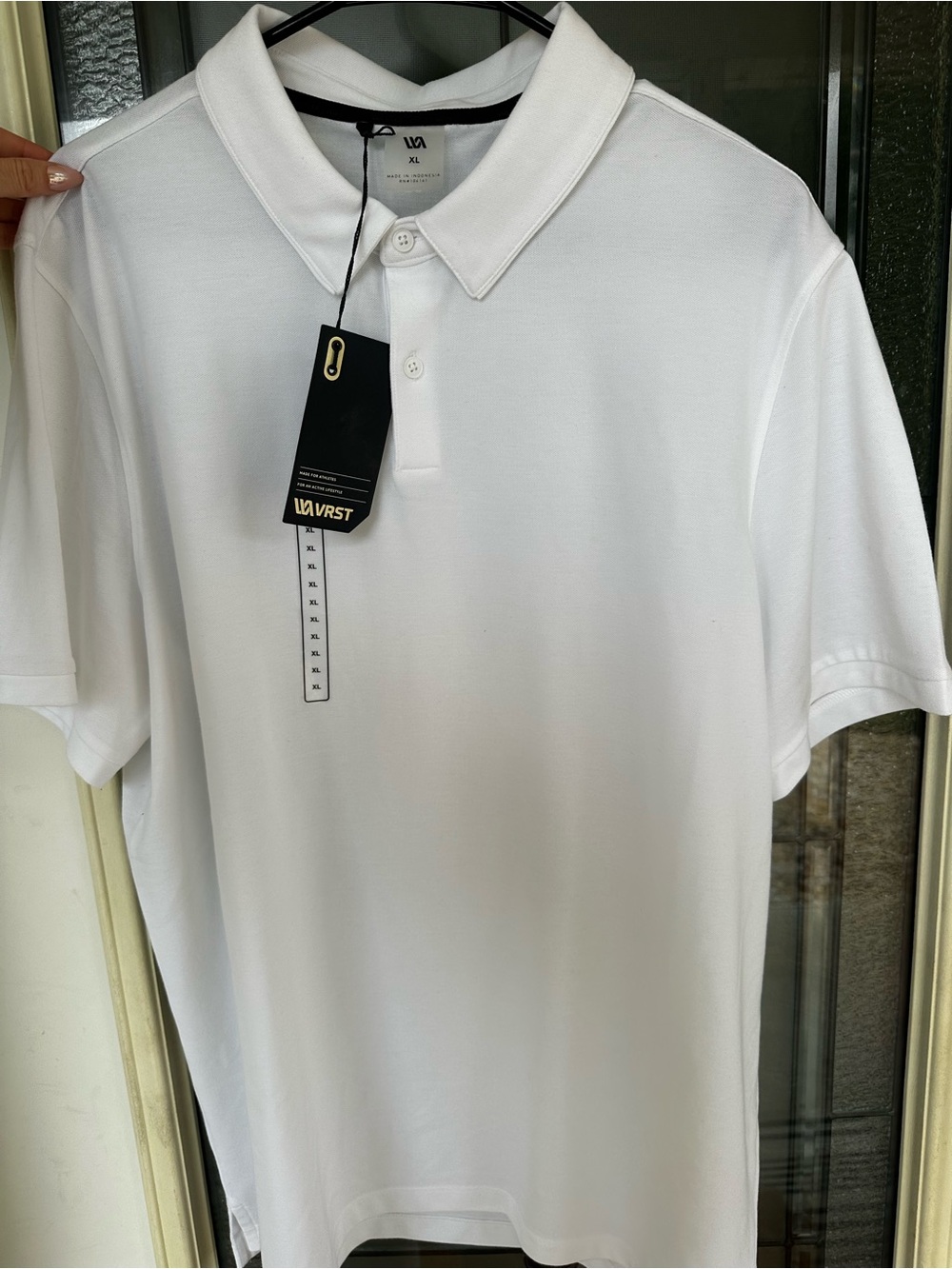 VRST Classic White Men's Club Polo - Short Sleeve